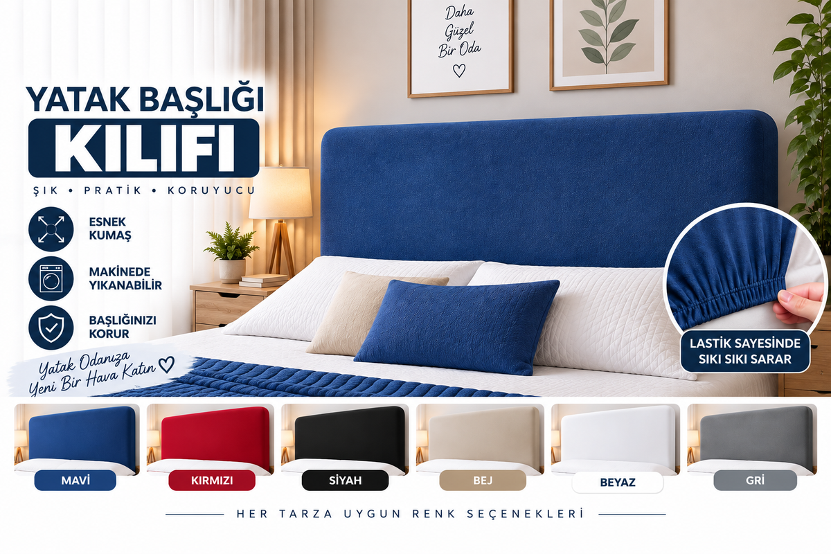 Yatak Baza Başlık Kılıfı
