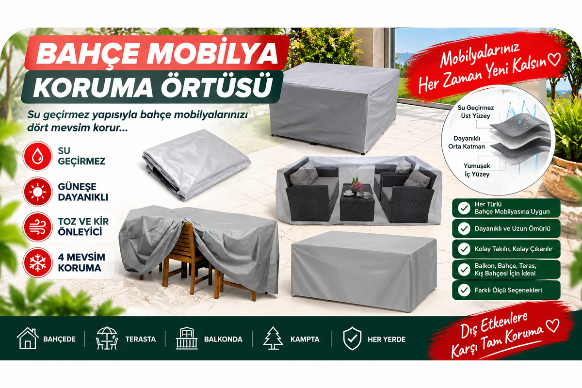 Bahçe Mobilya Koruma Örtüsü kapak görseli