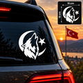 Bayrak Kurt 15 × 15 cm Sticker