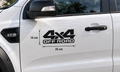 2'li 4x4 Offroad Sticker Sağ Sol Set 25 × 15 cm Siyah