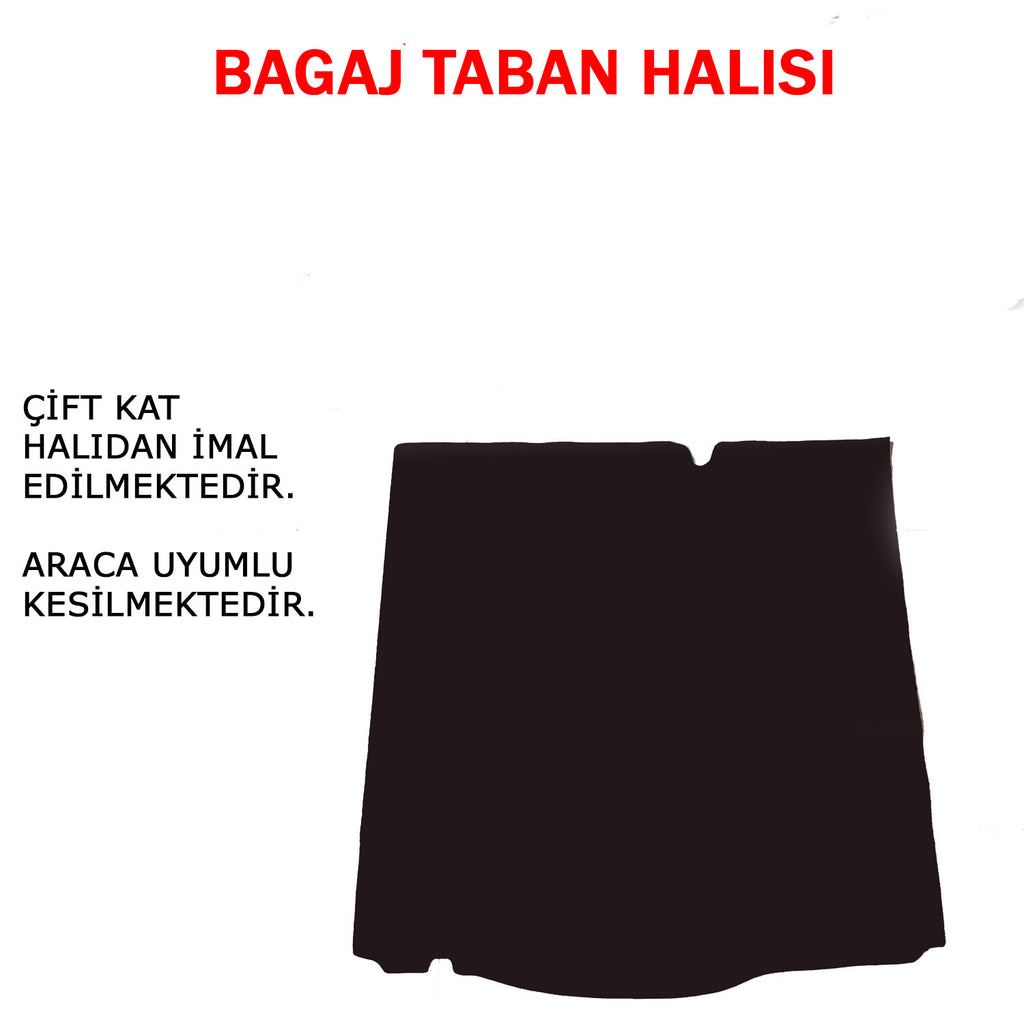 Citroen C-Elysee & Peugeot 301 Uyumlu Bagaj Taban Halısı