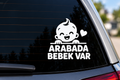 Arabada Bebek Var 15 × 15 cm Sticker