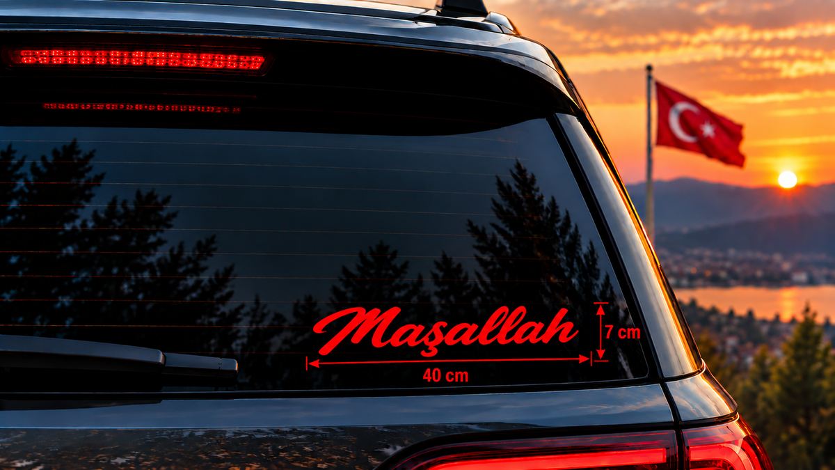 Maşallah 40 × 7 cm Sticker