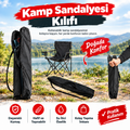 Kamp Sandalyesi Kılıfı 80–85 cm, Fermuarlı Taşıma Çantası