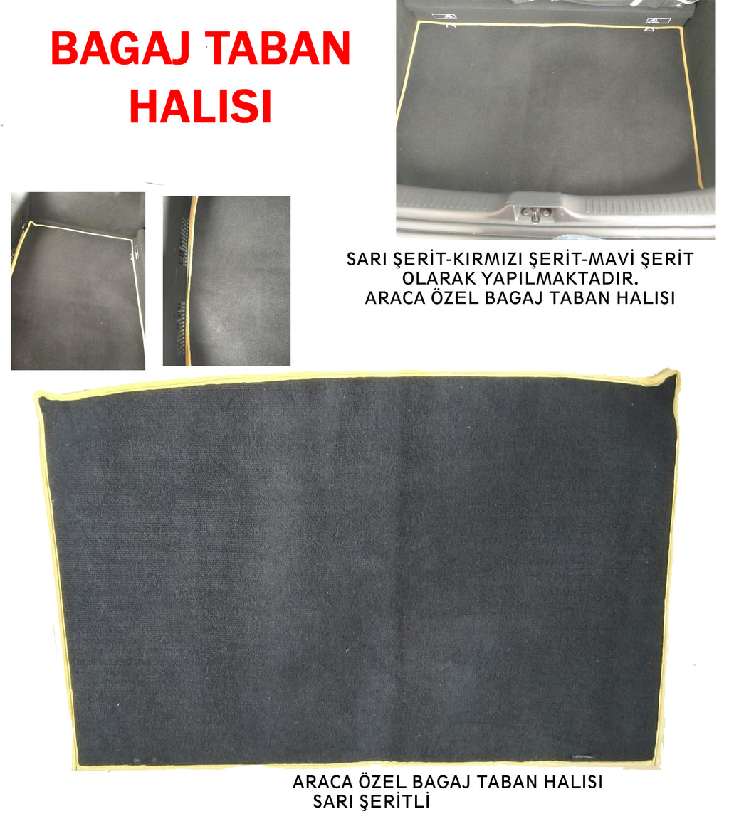 Renault Clio 4 Uyumlu Bagaj Taban Halısı – Çift Kat Halı