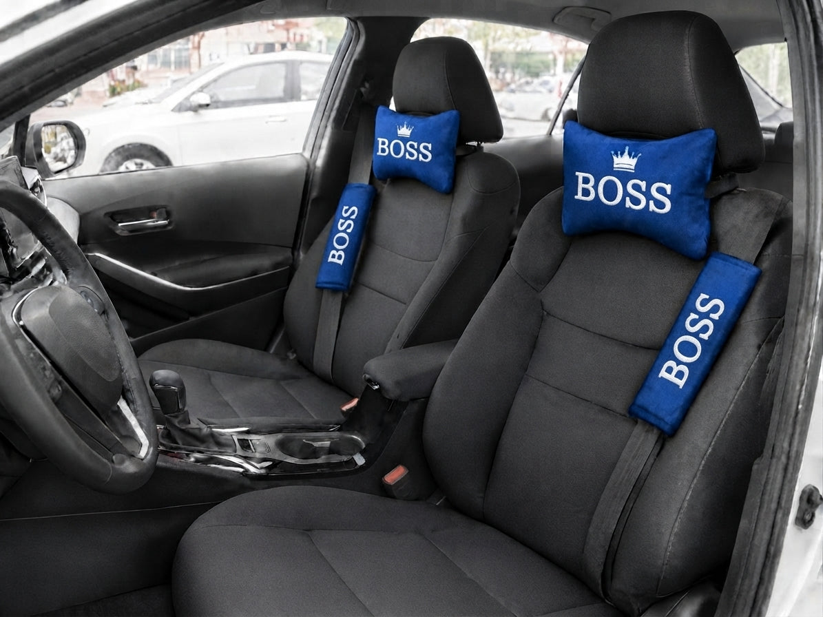 BOSS Oto Yastık ve Kemer Pedi Seti