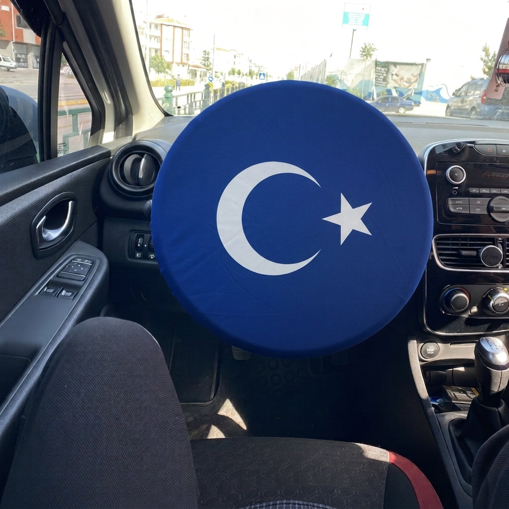 Ay Yıldız Baskılı Direksiyon Koruma Kumaşı