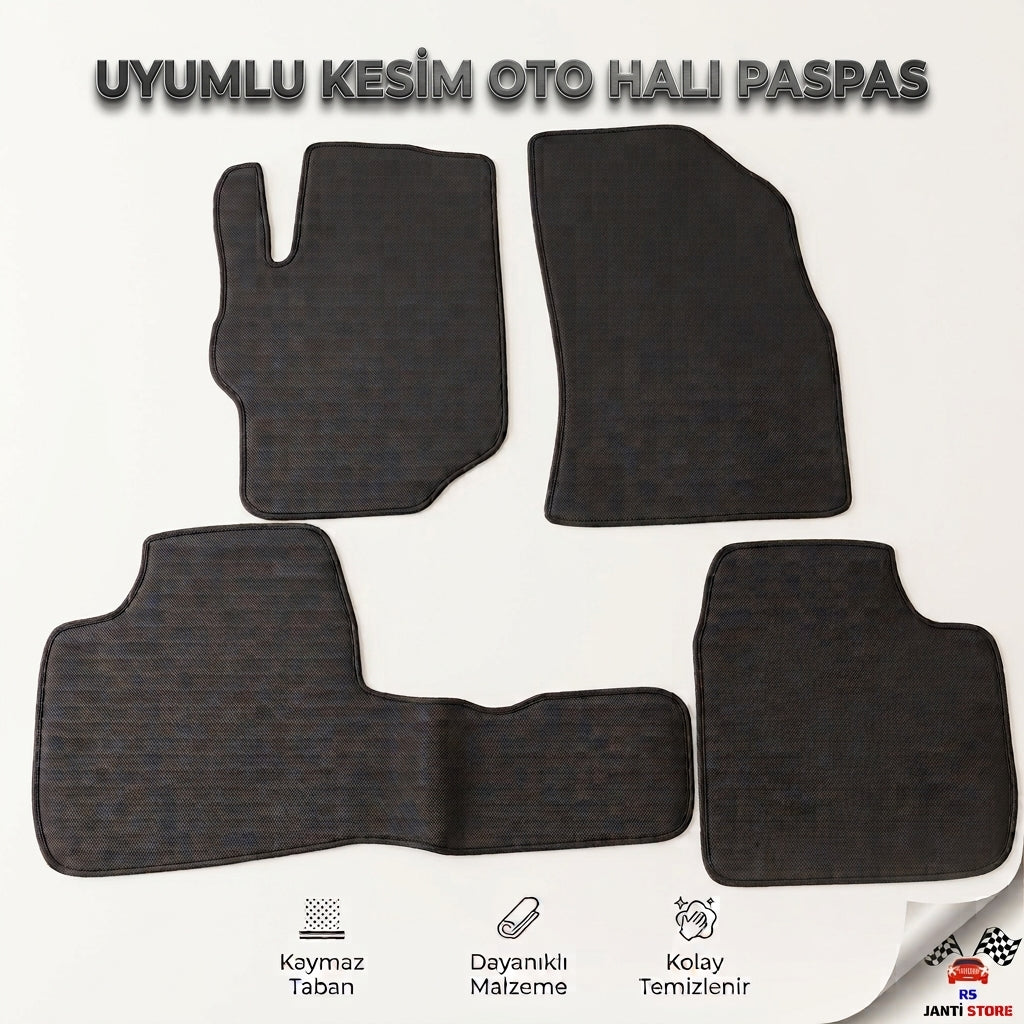 Peugeot 301 & Citroën C-Elysée Uyumlu Çift Kat Halı Paspas