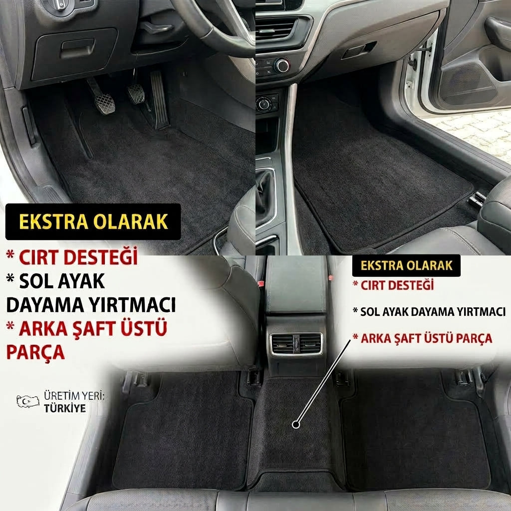 Fiat Egea Uyumlu Oto Halı Paspas