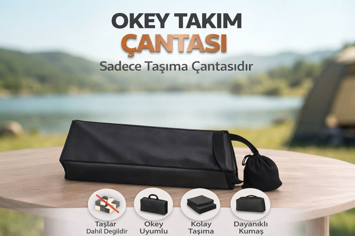 Okey Takımı Taşıma Çantası 50 x 20 x 10 cm