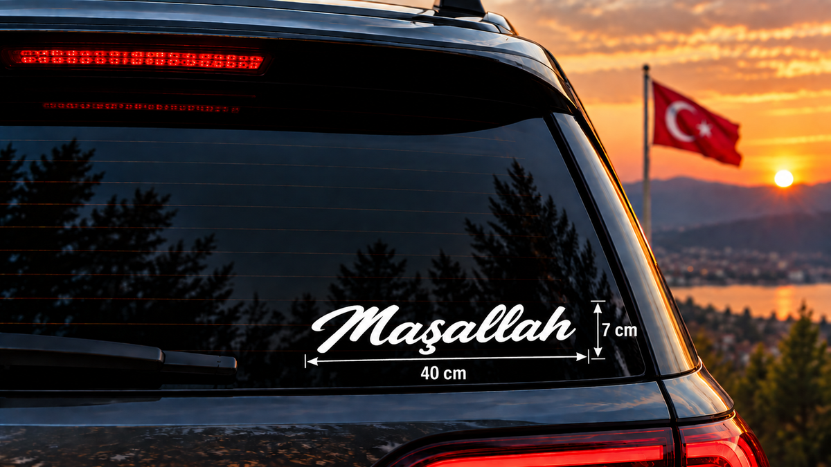 Maşallah 40 × 7 cm Sticker