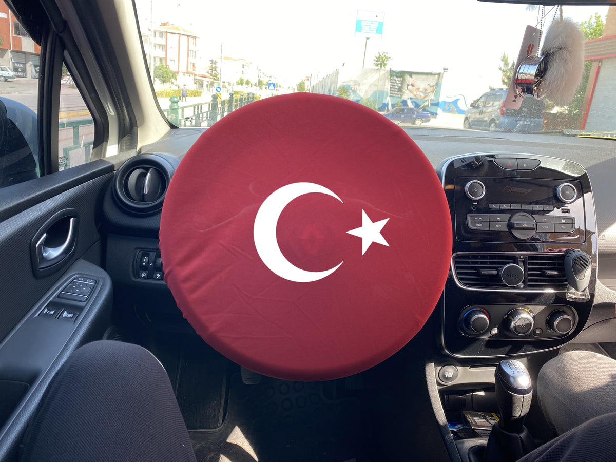 Ay Yıldız Baskılı Direksiyon Koruma Kumaşı