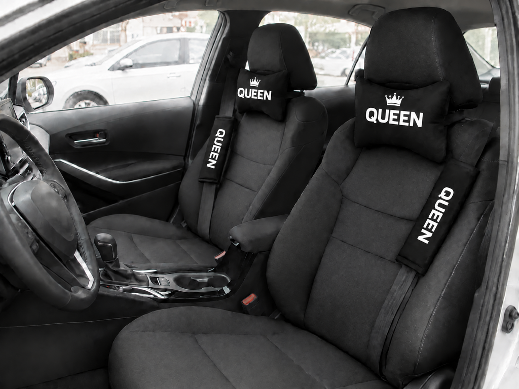 QUEEN Oto Yastık ve Kemer Pedi Seti