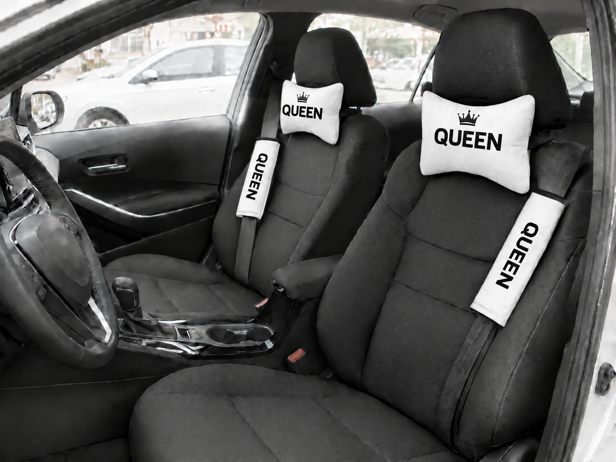 QUEEN Oto Yastık ve Kemer Pedi Seti