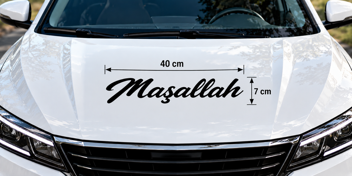 Maşallah 40 × 7 cm Sticker