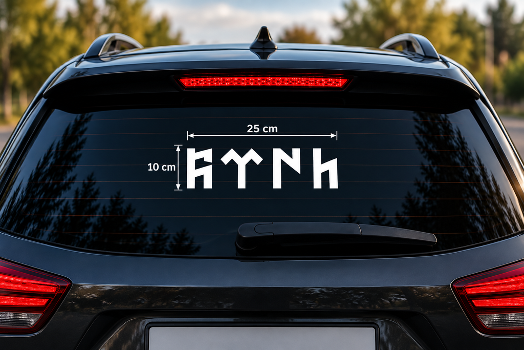 Türk 25 × 10 cm Sticker