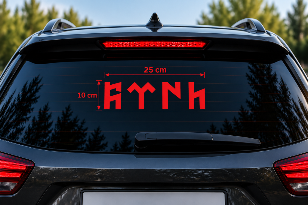 Türk 25 × 10 cm Sticker