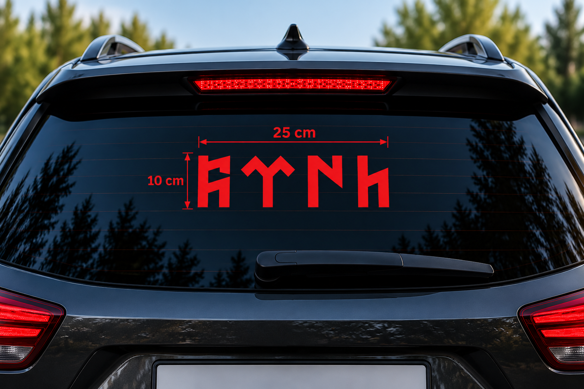 Türk 25 × 10 cm Sticker